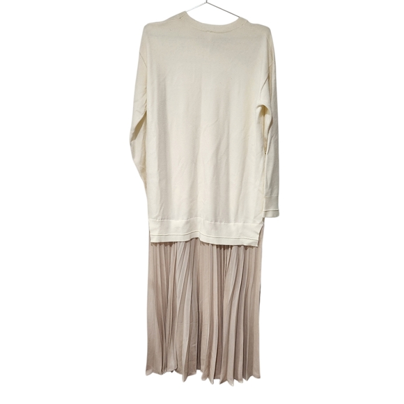 Anthropologie Pleated Twofer Sweater Dress Size Small - Picture 4 of 7